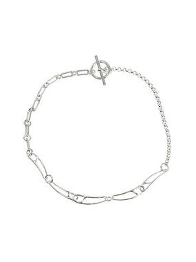 Hermes Necklace Chaine Dancre Punk ST AG 925 Silver Accessorie